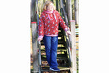Sweat "Holly" mit Wichteln, Weihnachten, rot, 0,5 m