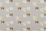 Jersey mit Bären, taupe, 0,5 m