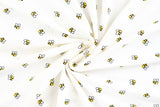 Jersey mit Bienen, ecru, 0,5 m