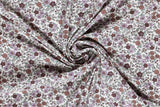 Stoffpaket Jersey + Bündchen Jersey mit Blumen, flieder