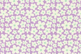 Jersey mit Blumen, lavendel, 0,5 m