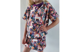 Stoffpaket Jersey + Bündchen Jersey mit Einhörnern, lila, pink