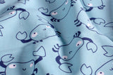 Jersey mit Krebsen, blau, 0,5 m