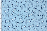 Jersey mit Krebsen, blau, 0,5 m