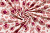 Jersey im Leo Design, Animal Print, hellrosa, 0,5 m