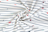 Jersey mit Segelbooten Meterware maritim