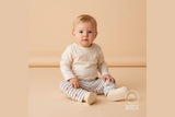 Jersey mit Segelbooten maritim zum Nähen Leggings