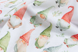 Jersey mit Wichteln, Weihnachten, weiß, 0,5 m