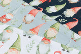 Jersey mit Wichteln, Weihnachten, weiß, 0,5 m