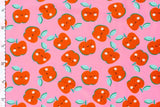 Jersey mit Äpfeln, rosa, 0,5 m