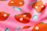 Jersey mit Äpfeln, rosa, 0,5 m