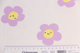 Jersey Stoff mit Blumen Meterware online kaufen für Babys