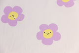 Jersey Stoff mit Blumen Meterware online kaufen günstig