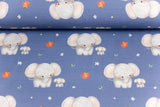 Jersey mit Elefanten, blau, Artikel-Nr. FVJ-4280, Fräulein von Julie, 0,5 m