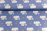 Jersey mit Elefanten, blau, Artikel-Nr. FVJ-4280, Fräulein von Julie, 0,5 m