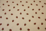 Jersey mit Erdbeeren, beige, 0,5 m