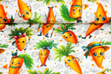 Jersey mit Karotten, Cute Carrots, weiß, 0,5
