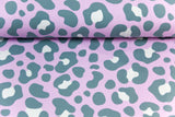 Jersey im Leo Design, Animal Print, flieder, 0,5 m