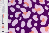 Stoffpaket Jersey + Bündchen Jersey im Leo Design, lila, violett