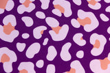 Stoffpaket Jersey + Bündchen Jersey im Leo Design, lila, violett