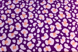 Stoffpaket Jersey + Bündchen Jersey im Leo Design, lila, violett