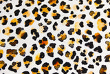 Stoffpaket Jersey + Bündchen Jersey mit Leo Print, Fräulein von Julie, weiß, schwarz