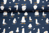 Jersey mit Möwen, maritim, dunkelblau, Fräulein von Julie, 0,5 m