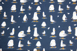 Jersey mit Möwen, maritim, dunkelblau, Fräulein von Julie, 0,5 m