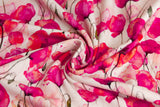 Restmenge 40 cm Jersey mit Mohnblumen, ecru, Artikel-Nr. FVJ-4395, Fräulein von Julie