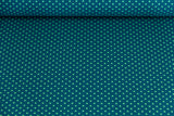 Jersey Pindots, mit Punkten, blau, pastellgrün, 0,5 m