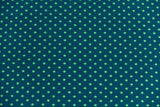 Jersey Pindots, mit Punkten, blau, pastellgrün, 0,5 m