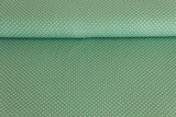 Jersey Pindots, mit Punkten, pastellgrün, weiß, 0,5 m