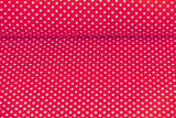 Jersey Pindots, mit Punkten, rot, weiß, 0,5 m