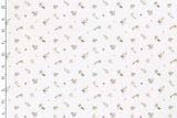 Jersey mit Blumen, wollweiß, 0,5 m
