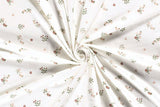 Jersey mit Blumen, wollweiß, 0,5 m