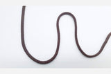Baumwollkordel, Doppelgewebe, 5 mm, braun, Stoffstruktur