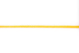 Baumwollkordel, Doppelgewebe, 5 mm, gelb, 0,5 m