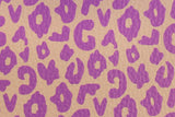 Kunstleder "Brush & Wild" by cherry picking, Leo print, creme, mauve, 0,5 m