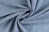 Leinen Baumwoll Mix, Qjutie Box, jeansblau melange, 0,5 m