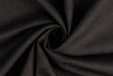 Leinen, uni, gewaschen, schwarz, 0,5 m