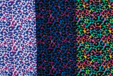 Jersey "Mandy" im Leo-Design, royalblau, pink, 0,5 m