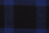 Baumwoll Flanell "Maverick", Karo, dunkelblau, 0,5 m