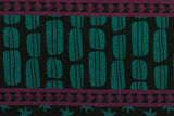 Viskose Webware "Molina", bienvenido colorido, Swafing, petrol, schwarz, 0,5 m