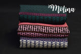 Viskose Webware "Molina", bienvenido colorido, Swafing, altrosa, schwarz, 0,5 m