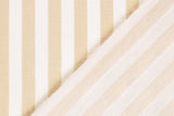 Musselin Blockstreifen gestreift Meterware beige Rückansicht