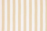Musselin Blockstreifen gestreift Meterware beige wollweiß