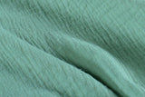 Musselin, Double Gauze, altgrün, 0,5 m