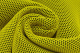 3D Netz Stoff mit Geweberücken gelb Meterware online kaufen