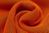 3D Netz Stoff mit Geweberücken orange Meterware online kaufen