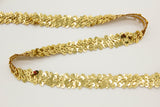Elastisches Paillettenband, 20mm, gold, 0,5 m